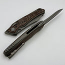 Hawk Designs Talon w/ Uni Copper Fat Carbon Overlay Handles ZirBlast/Tumbled & M390