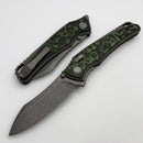 Hawk Designs Talon w/ Jungle Wear Fat Carbon Overlay Handles ZirBlast/Tumbled & M390