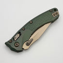 Microtech Marfione Select Amphibian RAM LOK Antique Green Frag Titanium Handles & Bronze M390MK & Bronzed Accents 137RL-13FRMS1 (Consignment)