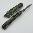 Hawk Designs Talon w/ Jungle Wear Fat Carbon Overlay Handles ZirBlast/Tumbled & M390