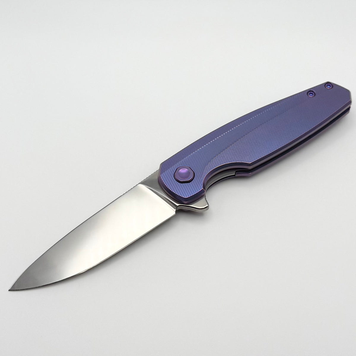 Holt Bladeworks Morpheus w/ Burnished Checkered Titanium Handles & Cru