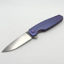 Holt Bladeworks Morpheus w/ Burnished Checkered Titanium Handles & Crucible MagnaCut, Near Mirror (Consignment)