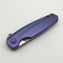 Holt Bladeworks Morpheus w/ Burnished Checkered Titanium Handles & Crucible MagnaCut, Near Mirror (Consignment)