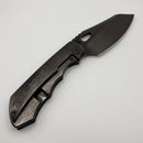 Pre-Owned Custom Knife Factory & Rotten Design EVO 1.1 Polished DLC Ti Handles w/ M398