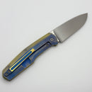 Custom Knife Factory FIF18 Tumbled Titanium Handles & M398 (In House Modified)