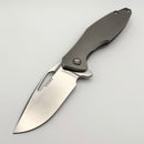 Koenig Arius Flipper with Titanium Handles & M390 Brightwashed w/PF (Consignment)