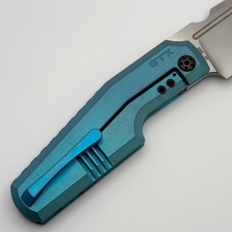 Custom Knife Factory GTK Elementak w/ Anodized Titanium Handles & M398
