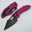 Microtech Borka Stitch Pink Handles & Black Standard 169-1PK