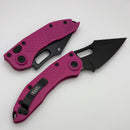 Microtech Borka Stitch Pink Handles & Black Standard 169-1PK