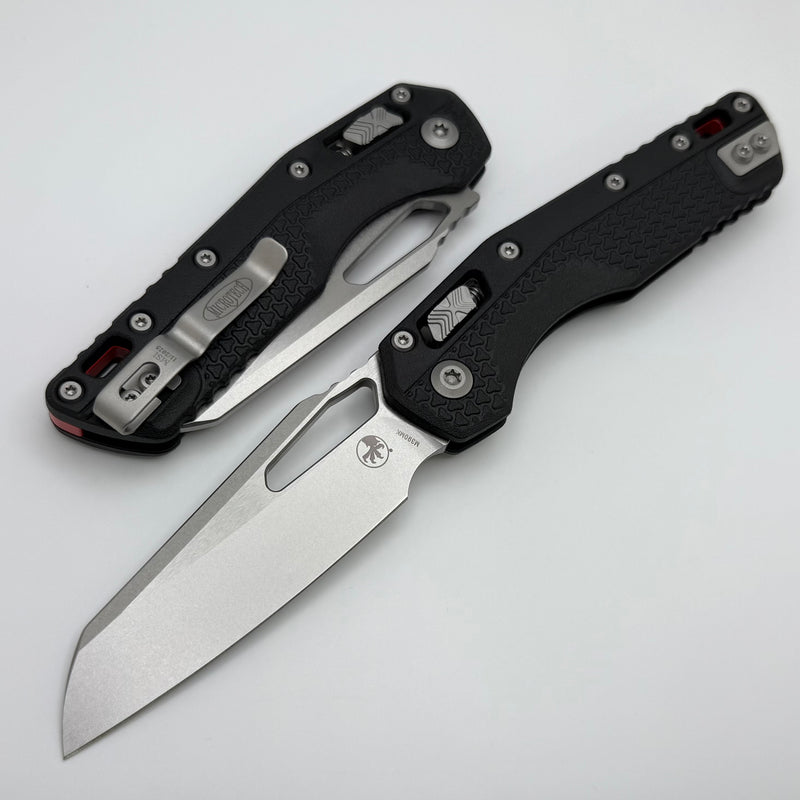 Microtech Knives MSI RAM LOK Black Polymer Injection Molded w/ Red Back Strap & M390MK 210T-10PMBK-A5