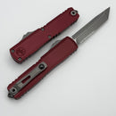 Microtech UTX-70 Gen IV w/ Merlot Handle & Part Serrated Apocalyptic T/E M390MK 11494-11APMR