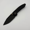 Pre-Owned We Knife Micro Trogon Black Titanium & Black Stonewash M390 WE24043-1