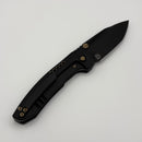 Pre-Owned We Knife Micro Trogon Black Titanium & Black Stonewash M390 WE24043-1