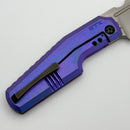 Custom Knife Factory GTK Elementak w/ Anodized Tumbled Titanium Handles & M398 (In House Modified)