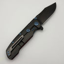 Pre-Owned Reate Knives 9D-V2 Lava Flow Fat Carbon Handle w/ DLC Belt Satin 154CM