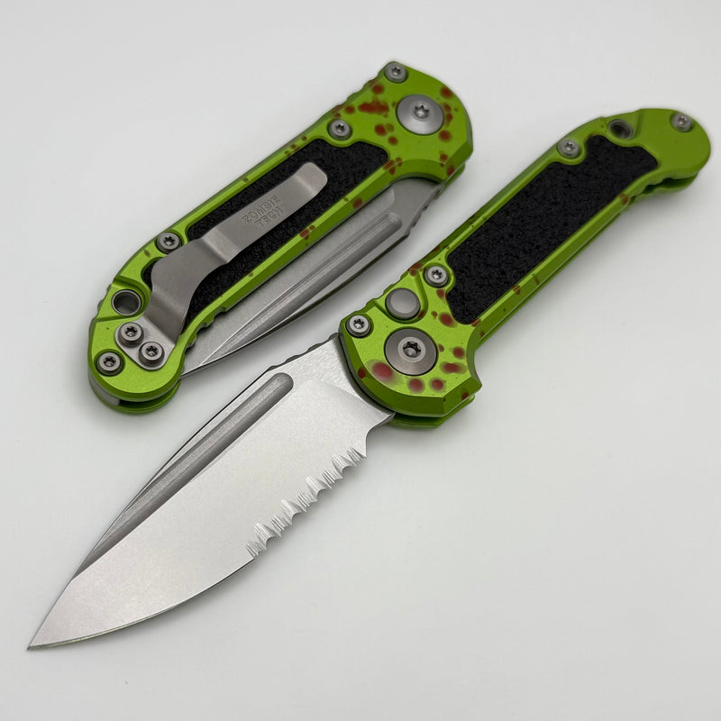 Microtech Knives LUDT Gen III Zombie Tech Drop Point Serrated 1135-11Z