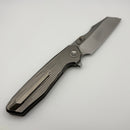 Pre-Owned Reate Knives Mantis Milled Titanium Handles w/ Belt Satin Elmax
