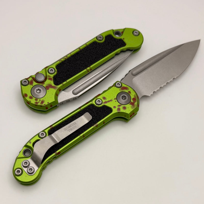 Microtech Knives LUDT Gen III Zombie Tech Drop Point Serrated 1135-11Z