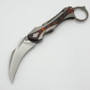 Poikilo Blade Thorny Devil w/ Titanium Red Fat Carbon Inlaid Handles & Pearlescent Stonewash M398