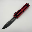 Pre-Owned Microtech Scarab 2 Gen 3 Spine Fluted S/E Tactical Standard w/ Red Handle 1278-1RD