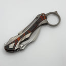 Poikilo Blade Thorny Devil w/ Titanium Red Fat Carbon Inlaid Handles & Pearlescent Stonewash M398