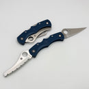 Spyderco Dyad Jr Lightweight Blue FRN Handles w/ CPM-SPY27 Blades Sprint Run C39P&SCBL