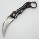 Poikilo Blade Thorny Devil w/ Titanium Red Fat Carbon Inlaid Handles & Dark Stonewash M398