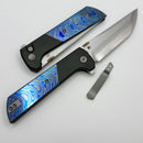 North Mountain Blade Chop2 w/ Zirconium Titanium Damascus Handles & SLD-Magic