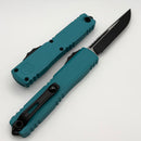 Microtech Ultratech Gen IV Cerakote Cyan Handles w/ Black S/E 11214-1CN