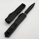 Microtech Ultratech Gen IV D/E Tactical Partial Serrated w/ Black Handle 11224-2T