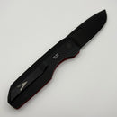 Pre-Owned Pro-Tech Vero Designs Synapse Auto w/ Red Linen Micarta/Aluminum Handle & Black Lip Pearl Button w/ DLC MagnaCut