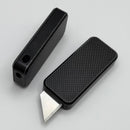 Rivery Manufacturing Zero Knurled Worn Black Pattern Aluminum w/ Changeable Razor Blade
