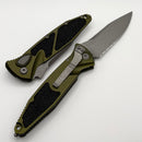 Microtech Socom Elite Auto OD Green w/ S/E Partial Serrated Apocalyptic 160A-11APOD