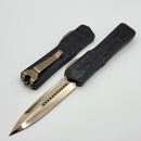 Heretic Knives Colossus Custom D/E Bronze Cracked Ice M390 & Crocodile Inlaid Aluminum Handle