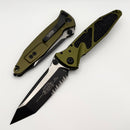 Microtech Socom Elite Tanto Edge Partial Serrated Manual OD Green Standard 161-2OD