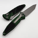 Microtech Socom Elite Auto Emerald Green Handles w/ Apocalyptic Tanto 161A-10APEG