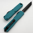 Microtech Ultratech Gen IV T/E Black Standard w/ Cyan Handle 11234-1CN