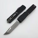 Microtech Ultratech EX - ZBP Hellhound Apocalyptic w/ Black Milled Handle Signature Series 1119EX-10APS