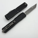 Microtech Ultratech EX - ZBP Hellhound Apocalyptic w/ Black Milled Handle Signature Series 1119EX-10APS