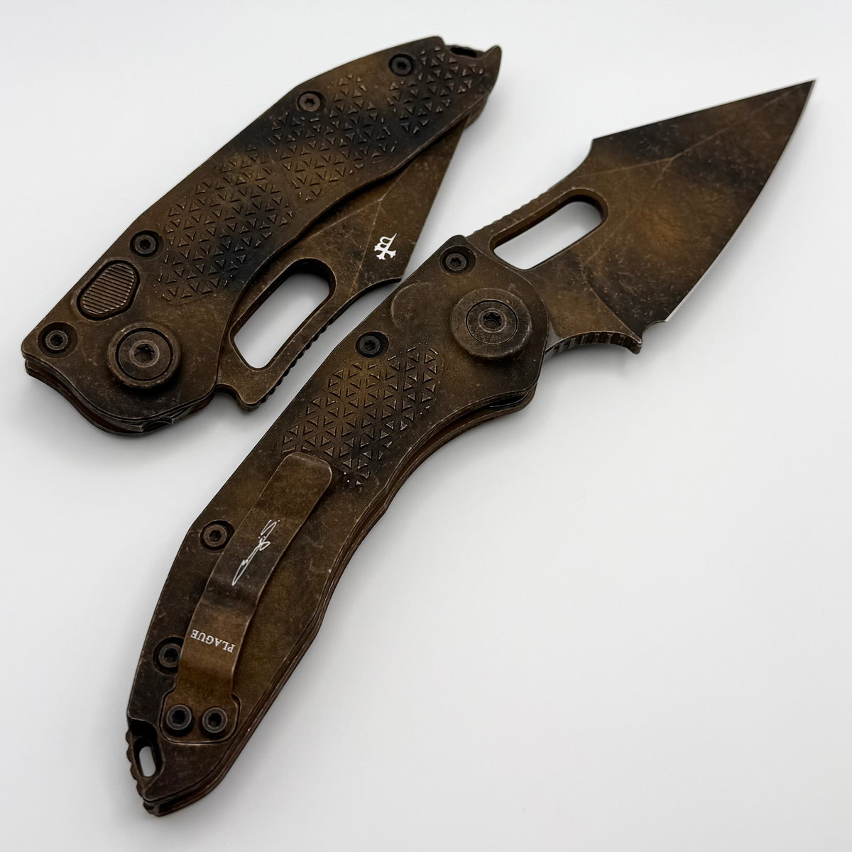 MIKUKIN Microtech Borka Stitch Auto Plague Outbreak Signature Series 169-1PLOB