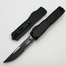 Microtech Ultratech Gen IV S/E Part Serrated Black Standard w/ Black Handle 11214-2T