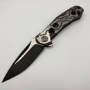 Pre-Owned Custom Knife Factory T25 Milled Titanium Handles w/ M398