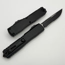 Microtech Ultratech Gen IV S/E Part Serrated Black Standard w/ Black Handle 11214-2T