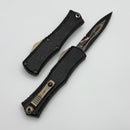 Microtech Knives Marfione Select Hera II Mini Baker Forge Damascus Bayonet w/ Black Claw Burst Deep Engraved Handle Signature Series 1701M-16MS4