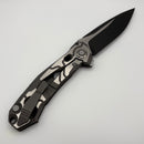 Pre-Owned Custom Knife Factory T25 Milled Titanium Handles w/ M398