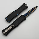 Microtech Knives Marfione Select Hera II Mini Blued Baker Forge Damascus Bayonet w/ Black Claw Burst Deep Engraved Handle Signature Series 1701M-16MS3