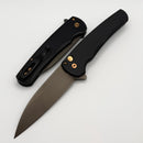 Pro-Tech Malibu Black Dragon Scale Black Handle w/ Rose Gold Hardware & Smoky Gray MagnaCut Wharncliffe 5336-LTD SG RGH