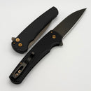 Pro-Tech Malibu Black Dragon Scale Black Handle w/ Rose Gold Hardware & Smoky Gray MagnaCut Wharncliffe 5336-LTD SG RGH
