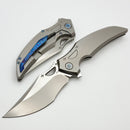 Rike Knife S05 Titanium Gray Framelock w/ M390 Blade