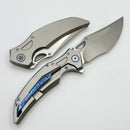 Rike Knife S05 Titanium Gray Framelock w/ M390 Blade